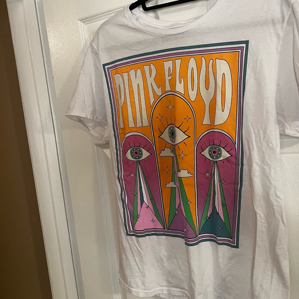 Pink Floyd evil eye multicolor women shirt medium